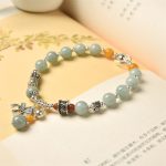 Buddha Stones 925 Sterling Silver Natural Jade Amber PiXiu Pony Success Bracelet Bracelet BS 3
