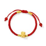 Buddha Stones 999 Sterling Silver Year of the Dragon Copper Coin Fortune Dragon Fu Character Luck Handcrafted Red String Braided Bracelet (Extra 30% Off | USE CODE: FS30) Bracelet BS Dragon(Wrist Circumference 14-21cm)