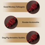 Buddha Stones Chinese Zodiac Natal Buddha Cinnabar Amulet Blessing String Bracelet Bracelet BS 21