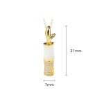 Buddha Stones 925 Sterling Silver Hetian White Jade Bamboo Happiness Necklace Pendant Necklaces & Pendants BS 9