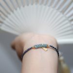 Buddha Stones 925 Sterling Silver Natural Jade Gourd Rutilated Quartz Fu Character Luck Braid Bracelet Bracelet BS 3