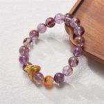 Buddha Stones Purple Phantom Copper Gold-plated Dragon Wisdom Bracelet Bracelet BS 2