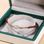 Buddha Stones Garnet Jade Tourmaline Bead Passion Bracelet Bracelet BS 5