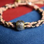 Buddha Stones Zakiram Goddess of Wealth Om Mani Padme Hum Peace Handmade Bracelet Bracelet BS 4