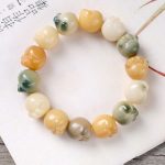 Buddha Stones Multilayered Bodhi Seed Cute Cat Paw Calm Harmony Bracelet Bracelet BS 1