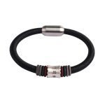 Buddha Stones 999 Sterling Silver Om Mani Padme Hum Peace Magnetic Buckle Bracelet Bracelet BS 11