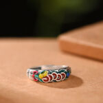 Buddha Stones Feng Shui Five Emperor Coins Wealth Ring Ring BS 9