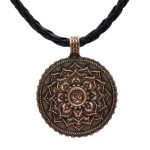 Six True Words Love Peace Flower Pattern Necklace (Extra 35% Off | USE CODE: FS35) Necklaces & Pendants BS 17