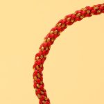 Buddha Stones Handmade Red Agate Amethyst Golden Rutilated Quartz Pink Crystal Bead Calm Braided Bracelet Bracelet BS 5
