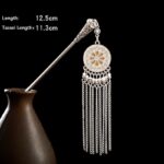 Buddha Stones Water Drop Lily of the Valley Flowers Tassels Confidence Hairpin Hairpin BS 27