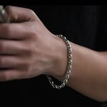 Buddha Stones 925 Sterling Silver Om Mani Padme Hum Carved Design Creativity Metal Bracelet Bracelet BS 10