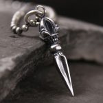 Buddha Stones 925 Sterling Silver Dorje Vajra Spiritual Power Strength Necklace Pendant Necklaces & Pendants BS 925 Sterling Silver