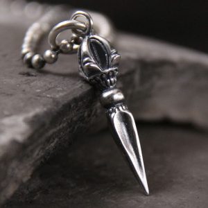 Buddha Stones 925 Sterling Silver Dorje Vajra Spiritual Power Strength Necklace Pendant Necklaces & Pendants BS 925 Sterling Silver