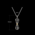 Buddha Stones Tibetan Dorje Vajra Design Wealth Necklace Pendant Necklaces & Pendants BS 5