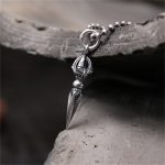 Buddha Stones 925 Sterling Silver Dorje Vajra Spiritual Power Strength Necklace Pendant Necklaces & Pendants BS 2