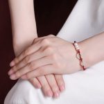 Buddha Stones 925 Sterling Silver Plated Gold Hetian Jade Peace Buckle Pearl Luck Bracelet Bracelet BS 8