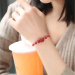 Buddha Stones Chinese Zodiac Natal Buddha Cinnabar Amulet Blessing String Bracelet Bracelet BS 17