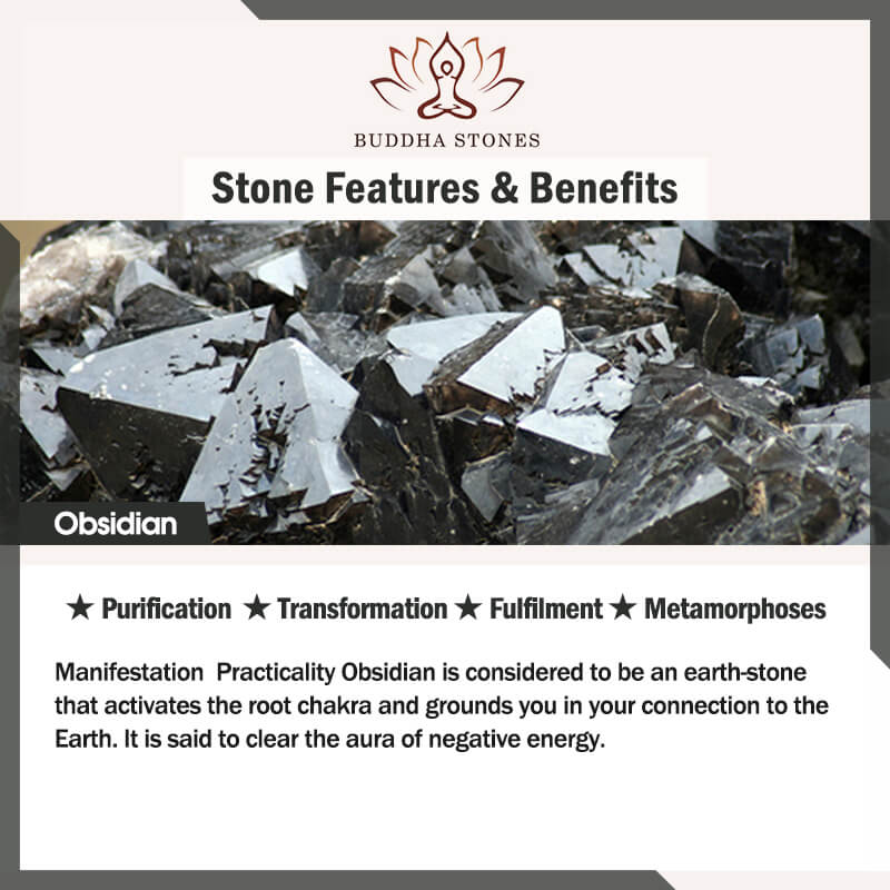 Buddha Stones Pixiu Obsidian Wealth Pendant Necklace Necklaces & Pendants BS 1