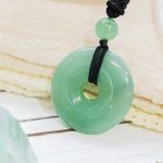 Buddha Stones Lucky Coin Pendant Healing Crystal Gemstone Necklace Necklaces & Pendants BS 2