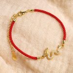 Buddha Stones 925 Sterling Silver Year Of The Dragon Auspicious Golden Dragon Luck Red Rope Chain Bracelet (Extra 30% Off | USE CODE: FS30) Bracelet BS 3