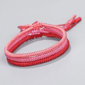 Buddha Stones Tibetan 3Pcs King Kong Knot Protection Braided Bracelet Bracelet BS 3Pcs Bracelet(Bracelet Size 16-28cm)
