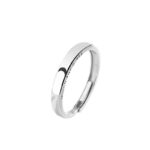 Buddha Stones 925 Sterling Silver Sun Moon Protection Adjustable Couple Ring Ring BS Women (Moon)
