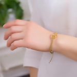 Buddha Stones Round Citrine Peace Buckle Happiness Braided Bracelet Bracelet BS 2