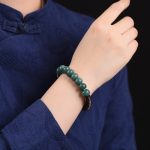 Tibetan Cyan Bodhi Seed Dzi Bead Coconut Shell Keep Away Evil Spirits Bracelet Bracelet BS 6
