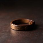 Buddha Stones Vintage Handmade Texture Copper Brass Leather Wealth Bracelet Bangle Bracelet Bangle BS Copper Brown 17-17.5cm