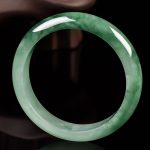 Buddha Stones Natural Jade Fortune Blessing Bangle Bracelet Bracelet BS 4