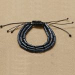 Buddha Stones Black Onyx Bead Support Protection Bracelet Bracelet BS 5
