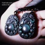 Buddha Stones Tibetan Positive Rainbow Obsidian PiXiu Necklace Necklace BS 5