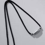 Buddha Stones 999 Sterling Silver Nine-Eye Dzi Bead Pattern Protection Rope Necklace Pendant Necklaces & Pendants BS 8