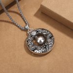 Buddha Stones Double Dragon Playing Bead Copper Protection Necklace Pendant Necklaces & Pendants BS 2
