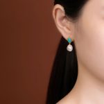 Buddha Stones 925 Sterling Silver Pearl Turquoise Healing Ring Earrings Necklace Pendant Necklaces & Pendants BS 6