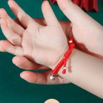 Buddha Stones 925 Sterling Silver Handmade Fu Character Lucky Money Bag Chinese Lock Charm Bell Lotus Copper Coin King Kong Knot Braided Kids Bracelet Bracelet BS 16