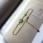 Buddha Stones Green Chalcedony Koi Fish Courage Strength Bracelet Bracelet BS 2
