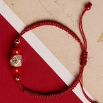 Buddha Stones Handmade 925 Sterling Silver Chinese Zodiac Natal Buddha Cinnabar Calm Braided Bracelet Bracelet BS 1