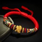 Buddha Stones 925 Sterling Silver Om Mani Padme Hum King Kong Knot Faith Bracelet Bracelet BS 8