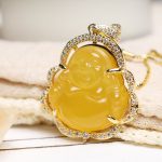 Buddha Stones Good Luck Laughing Buddha Necklace Necklaces & Pendants BS 18