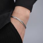 Buddha Stones Double Dorje Vajra Strength Punk Copper Chain Bracelet Necklace Bracelet BS 6