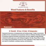 Buddha Stones Tibetan Rosewood Mala Healing Necklace Bracelet Bracelet BS 6