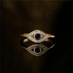 Buddha Stones Evil Eye Protection Blessing Copper Ring Rings BS Copper