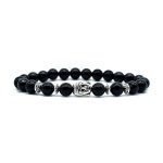 Buddha Stones Amethyst Love Healing Bracelet Bracelet BS Black Onyx