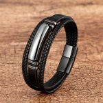 Buddha Stones Natural Stone Green Agate Power Multilayered Braided Leather Bracelet (Extra 30% Off | USE CODE: FS30) Bracelet BS Hematite 23cm