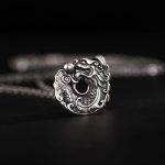 Buddha Stones Koi Fish Dragon Peace Buckle Wealth Necklace Pendant Necklaces & Pendants BS 8