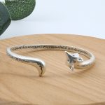 Buddha Stones Cute Fox Engraved Luck Copper Cuff Bracelet Bangle Bracelet Bangle BS 2