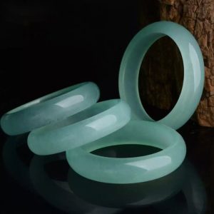 Buddha Stones Natural Jade Luck Healing Prosperity Bangle Bracelet Bracelet Bangle BS main