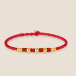 Buddha Stones 999 Gold Beads Luck King Kong Knot Handmade Braided Protection Bracelet Bracelet BS 11