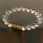 Buddha Stones White Crystal Red Hematoid Quartz Gold Rutilated Quartz Purple Phantom Protection Bracelet Bracelet BS 1